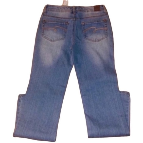 Justice for Girls - Simply Low Bootcut Light Wash Denim Jeans - Sz 14R. - Picture 2 of 10